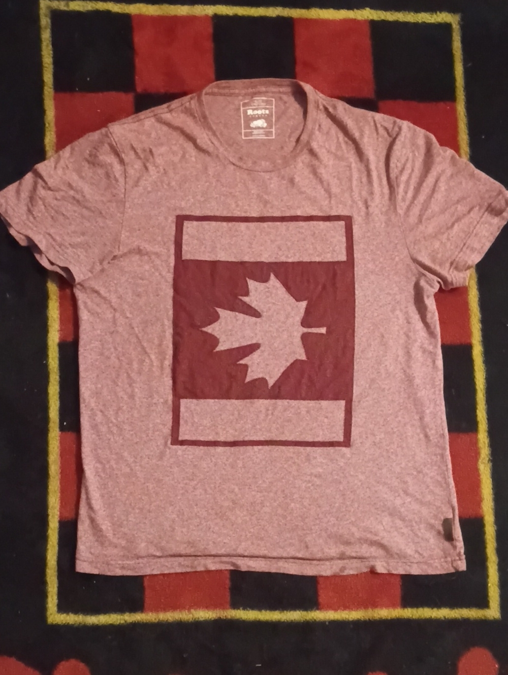 Roots Canada flag shirt